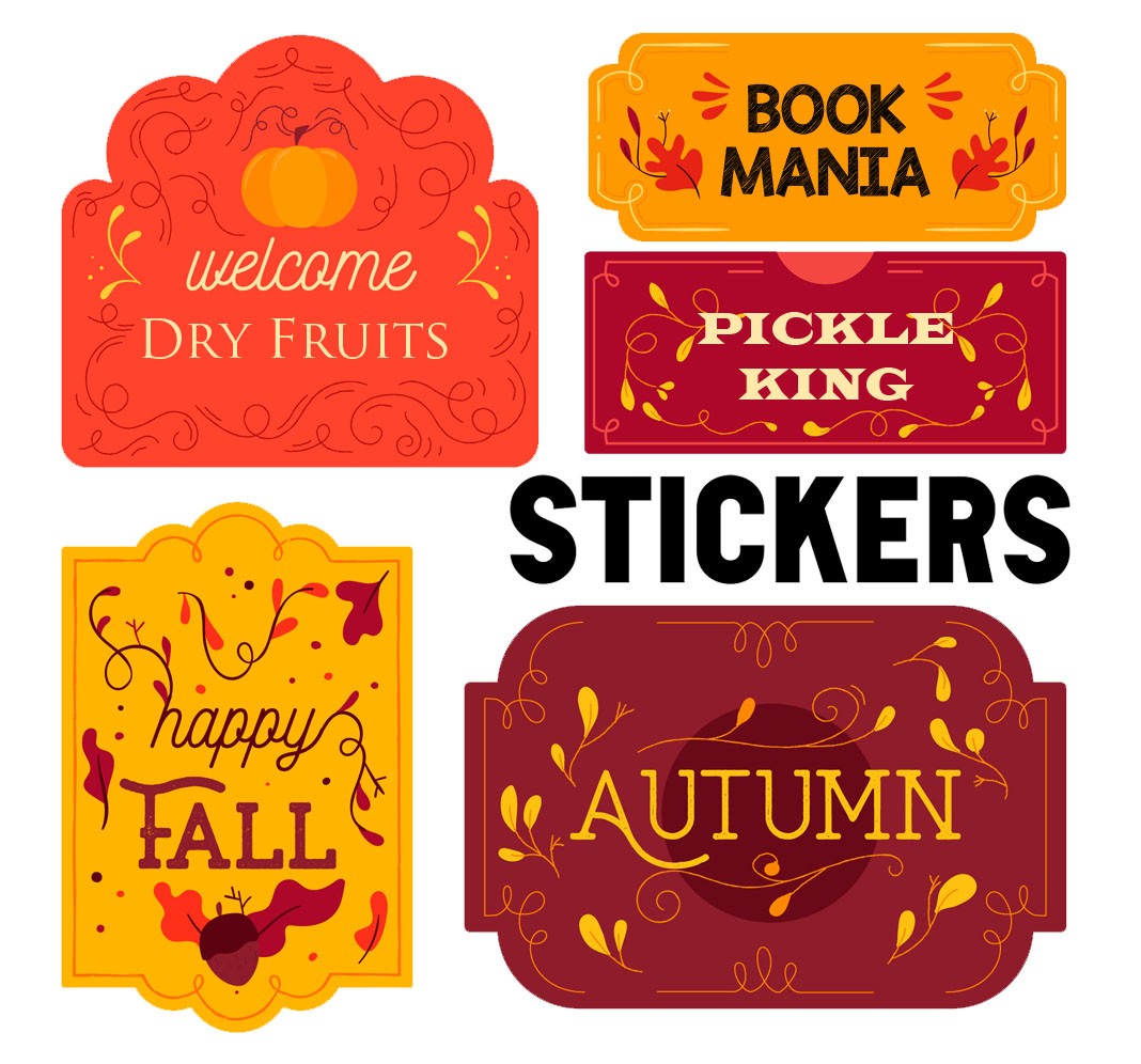 Kraft Paper Stickers Dubai — Black Lion Sign Dubai